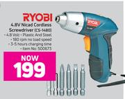 Ryobi 4.8V Nicad Cordless Screwdriver CS-1480