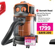 Bennett Read Wet & Dry Vacuum Cleaner Hydro 15