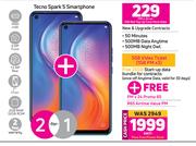 2 x Tecno Spark 5 Smartphone-On 1GB Red Top Up Core More Data + On Promo 65