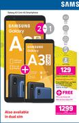 2 x Samsung Galaxy A3 Core 4G Smartphone-On Red Flexi 125 + On Promo 65