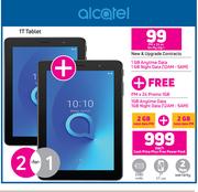 2 x Alcatel 1T Tablet-On My Gig 1 + On Promo 1GB