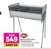 Expert Grill Stainless Steel Large Adjustable Braai