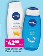 Nivea Shower Gel Assorted-500ml Each