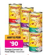 Pamper Canned Cat Food Assorted-For Any 6 x 385g
