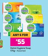 Dettol Hygiene Soap Assorted-For Any 6 x 175g