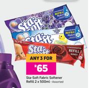 Sta Soft Fabric Softener Refill (Assorted)-For Any 3 x 2 x 500ml