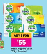 Dettol Hygiene Soap (Assorted)-For Any 6 x 175g