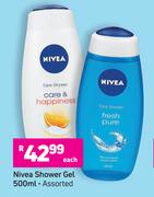 Nivea Shower Gel (Assorted)-500ml Each