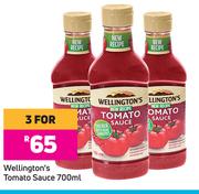 Wellington's Tomato Sauce-For 3 x 700ml