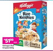 Kellogg's Rice Krispies-600g Each