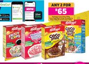 Kellogg's Coco Pops 350g, Coco Pops Big 5 340g, Strawberry Pops 350g Or Froot Loops 350g-For Any 2