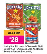 Lucky Star Pilchards In Tomato Or Chilli Sauce 155g Combo-For All