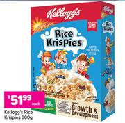 Kellogg's Rice Krispies-600g Each