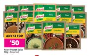 Knorr Packet Soup (Assorted)-For Any 13 x 50g