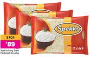 Spekko Long Grain Parboiled Rice-For 3 x 2kg
