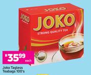 Joko Tagless Teabags-100's Pack Each