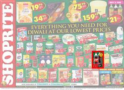 Shoprite KZN : Diwali At Our Lowest Prices (09 Oct - 19 Oct 2017), page 1