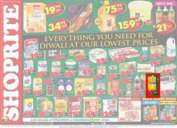 Shoprite KZN : Diwali At Our Lowest Prices (09 Oct - 19 Oct 2017), page 1