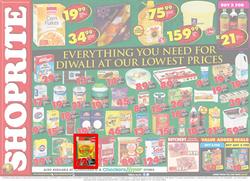 Shoprite KZN : Diwali At Our Lowest Prices (09 Oct - 19 Oct 2017), page 1