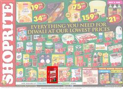 Shoprite KZN : Diwali At Our Lowest Prices (09 Oct - 19 Oct 2017), page 1