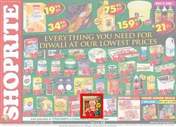 Shoprite KZN : Diwali At Our Lowest Prices (09 Oct - 19 Oct 2017), page 1