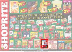 Shoprite KZN : Diwali At Our Lowest Prices (09 Oct - 19 Oct 2017), page 1