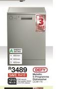 Defy Metallic 5 Programme Dishwasher