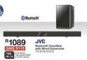 JVC Bluetooth Soundbar With Wired Subwoofer