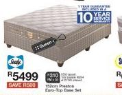Sealy 152cm Euro Top Base Set