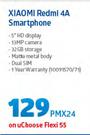 Xiaomi Redmi 4A Smartphone LTE-On uChoose Flexi 55 Includes R55 Airtime Value