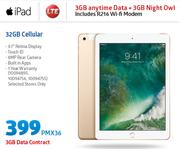 Apple iPad 32GB Cellular-On 3GB Data Contract