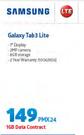 Samsung Galaxy Tab3 Lite-On 1GB Data Contract
