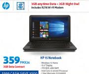 HP 15 Notebook-On 3GB Data Contract