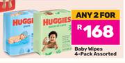 Huggies Baby Wipes Assorted (4 Pack)-For Any 2