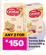 Nestle Cerelac Baby Cereal Assorted-For Any 2 x 500g