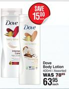 Dove Body Lotion Assorted-400ml Each