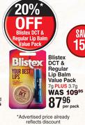 Blistex DCT & Regular Lip Balm Value Pack 7g Plus 3.7g-Per Pack