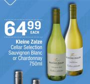 Kleine Zalze Cellar Selection Sauvignon Blanc Or Chardonnay-750ml Each