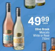 Olive Brook Moscato White Or Rose-750ml Each