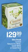 Olive Brook Carnival Natural Dry White, Sweet White Or Sweet Rose-5Ltr Each