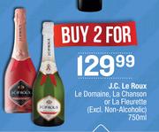 J.C.Le Roux Le Domaine, La Chanson Or La Fleurette(Excl.No Alcoholic)-For 2 x 750ml