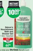 Nature's Nourishment Bath And Shower Gel Assorted-1Ltr