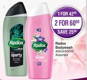 Radox Body Wash Assorted-400ml/500ml Each