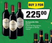 Durbanville Hills Merlot, Cabernet Sauvignon, Pinotage Or Shiraz-For 3 x 750ml
