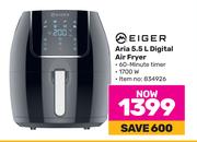 Elger Aria 5.5L Digital Air Fryer
