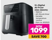 Logik 5L Digital Air Fryer RSH-080595
