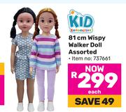Kid 81cm Wispy Walker Doll Assorted-Each