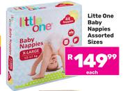 Little One Baby Nappies (Assorted Sizes)-Each