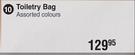 Toiletry Bag Assorted Colours