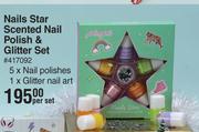 Girls 4 Girls Nails Star Scented Nail Polish & Glitter Set-Per Set